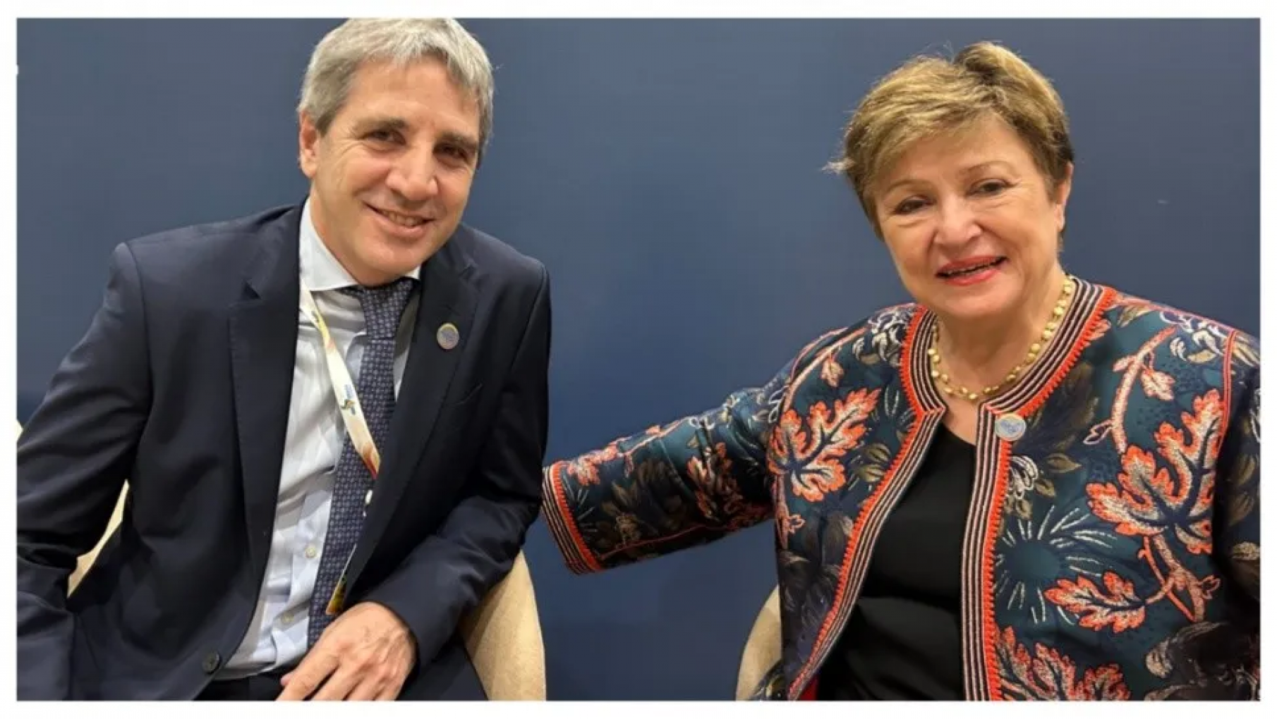 Georgieva destaco la reunion co Caputo y reclaco la estreca colaboracion