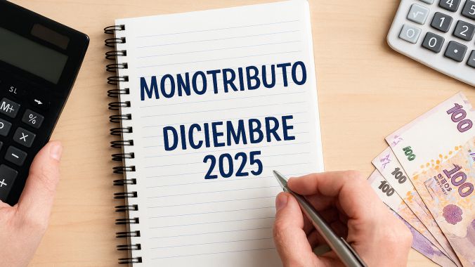 Monotributo diciembre 2025: escalas vigentes y monto de las cuotas