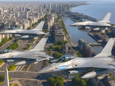 Los F-16 llegan a Argentina: así será su vuelo inaugural