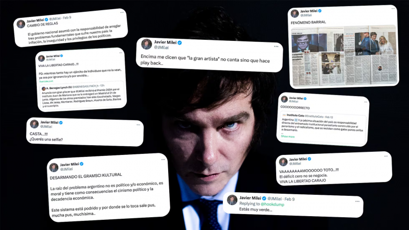 Relevamiento de FOPEA: casi 17 000 tuits de Milei contienen agravios y ofensas