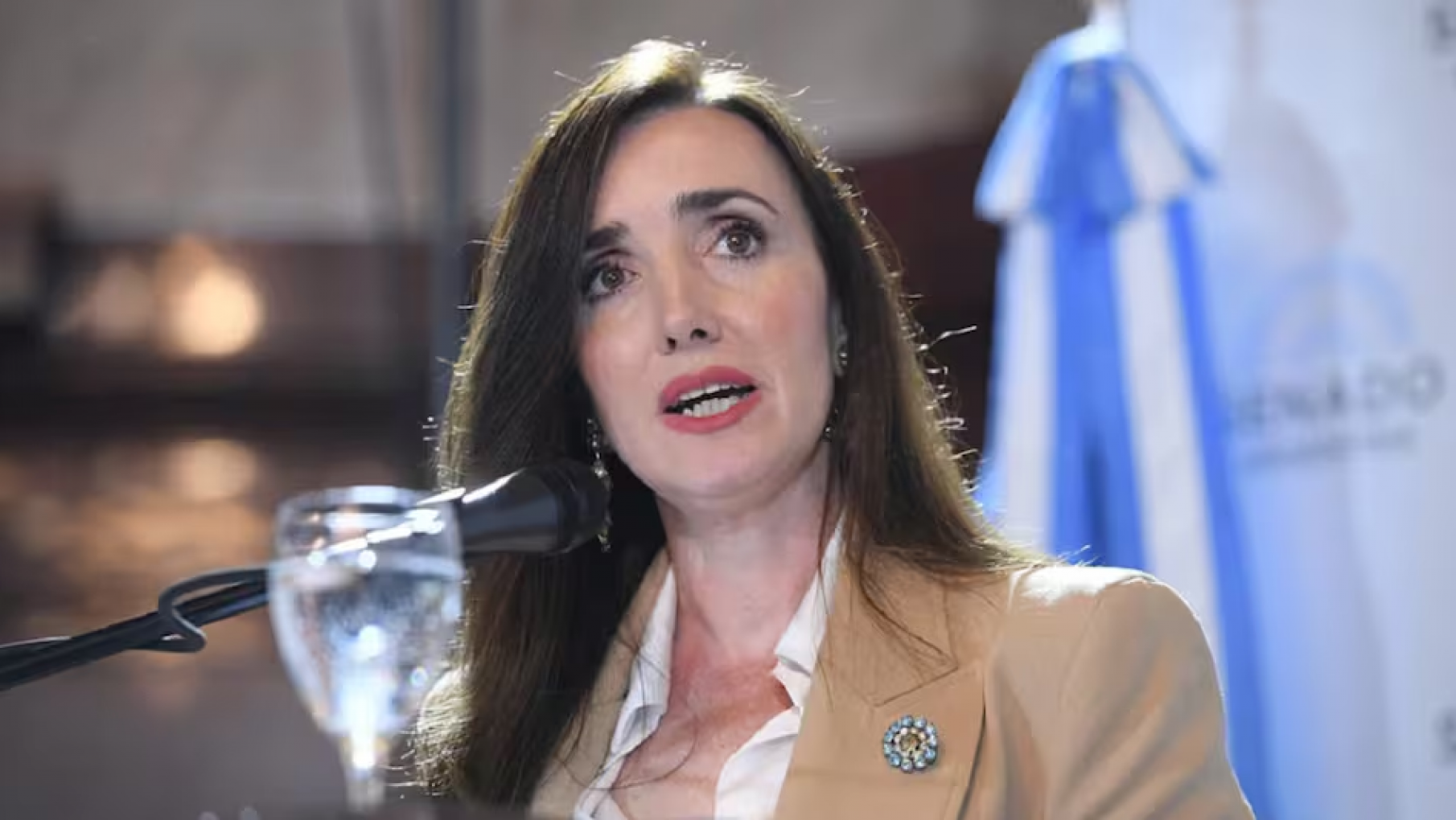 Villarruel viajó a la zona de incendios en Chubut para exponer a Milei, que había difundido una foto hecha con IA