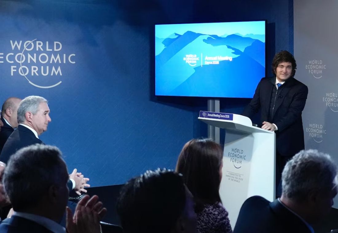 Milei en Davos: El "escudero" de Trump en el día más tenso de la cumbre