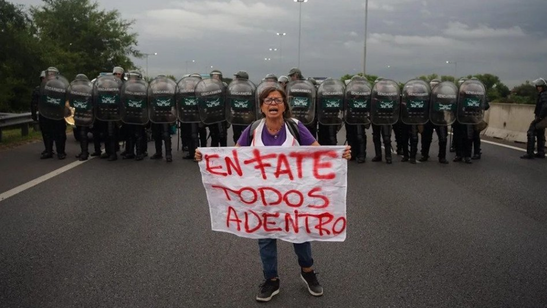 Panamericana colapsada por protesta de FATE