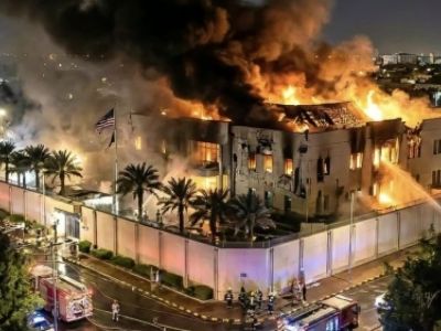 Irán bombardeó la embajada de Estados Unidos en Arabia Saudita