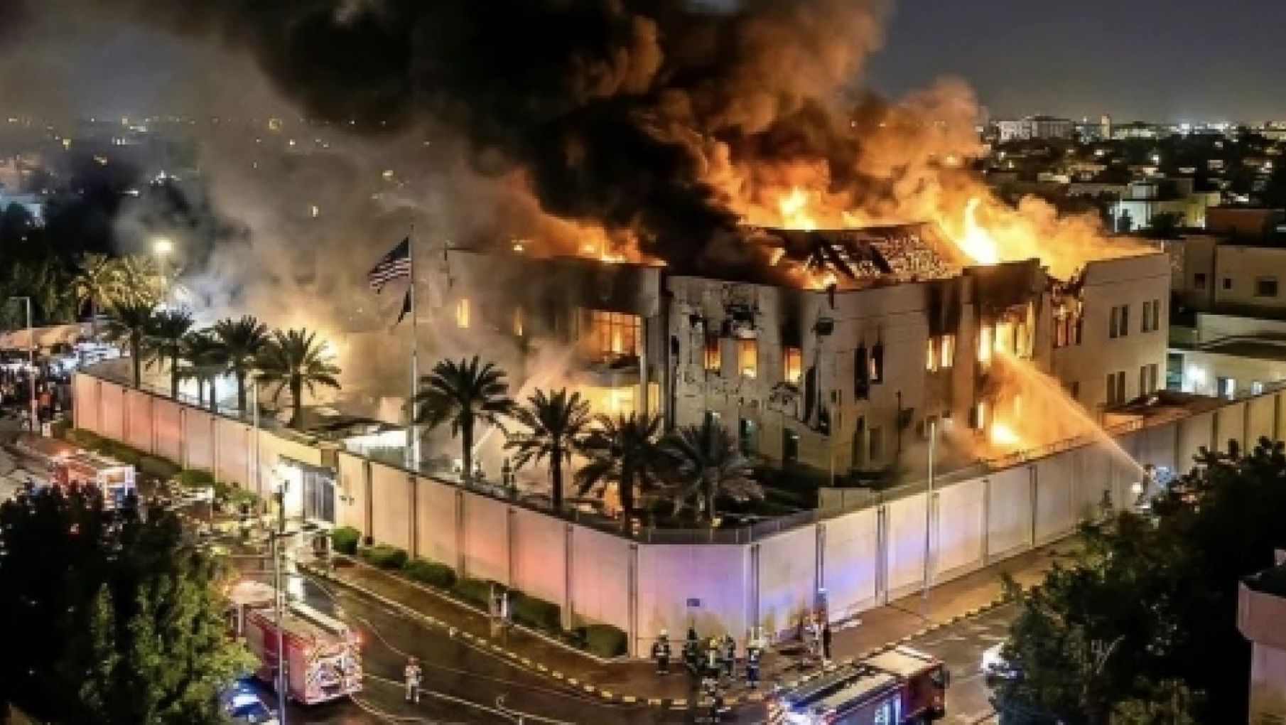 Irán bombardeó la embajada de Estados Unidos en Arabia Saudita