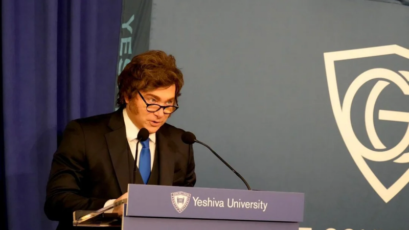 Milei en Nueva York: "Somos enemigos de Irán"